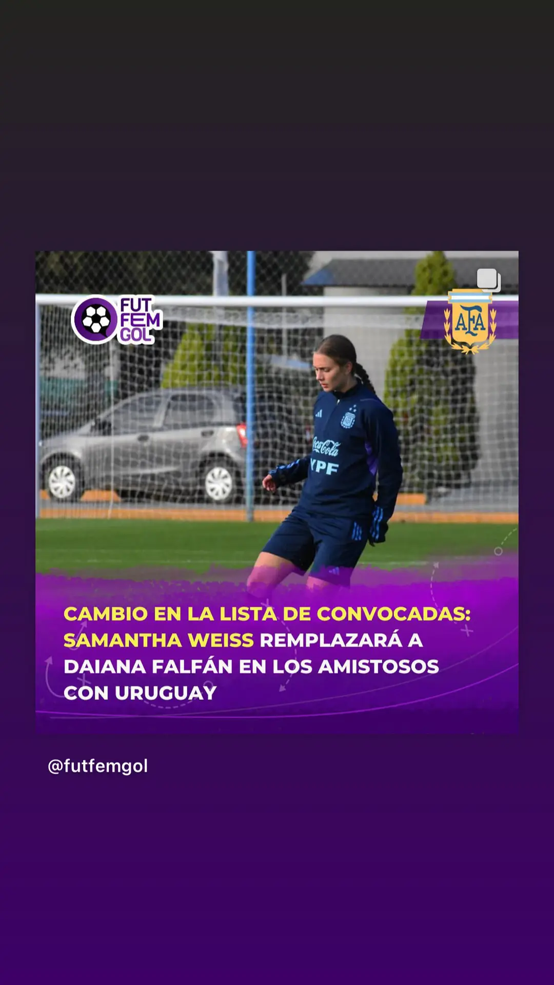 Samantha’s rise on the  National Team Call-up list and for Argentina.